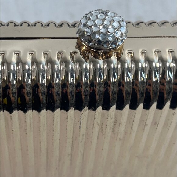 Charming Charlie Women's Gold Crossbody RSVP Evening Clutch Purse Sz S - Picture 6 of 10